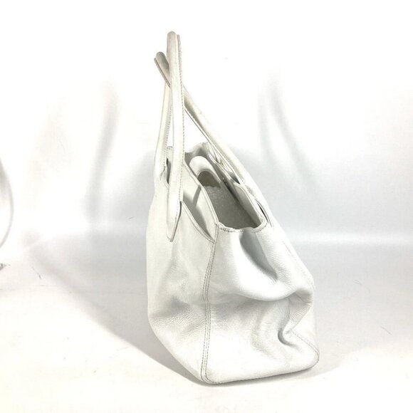 CHANEL Executive CC Shoulder Bag Tote Bag Caviar Leather White/SilverHardware - Picture 4 of 14